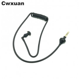 Cwxuan 3.5mm Plug Sound Conduction Acoustic Air Tube Spring Earphone