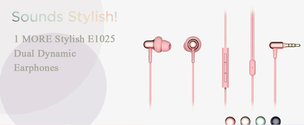 1MORE E1025 Stylish In-Ear Headphones Pink