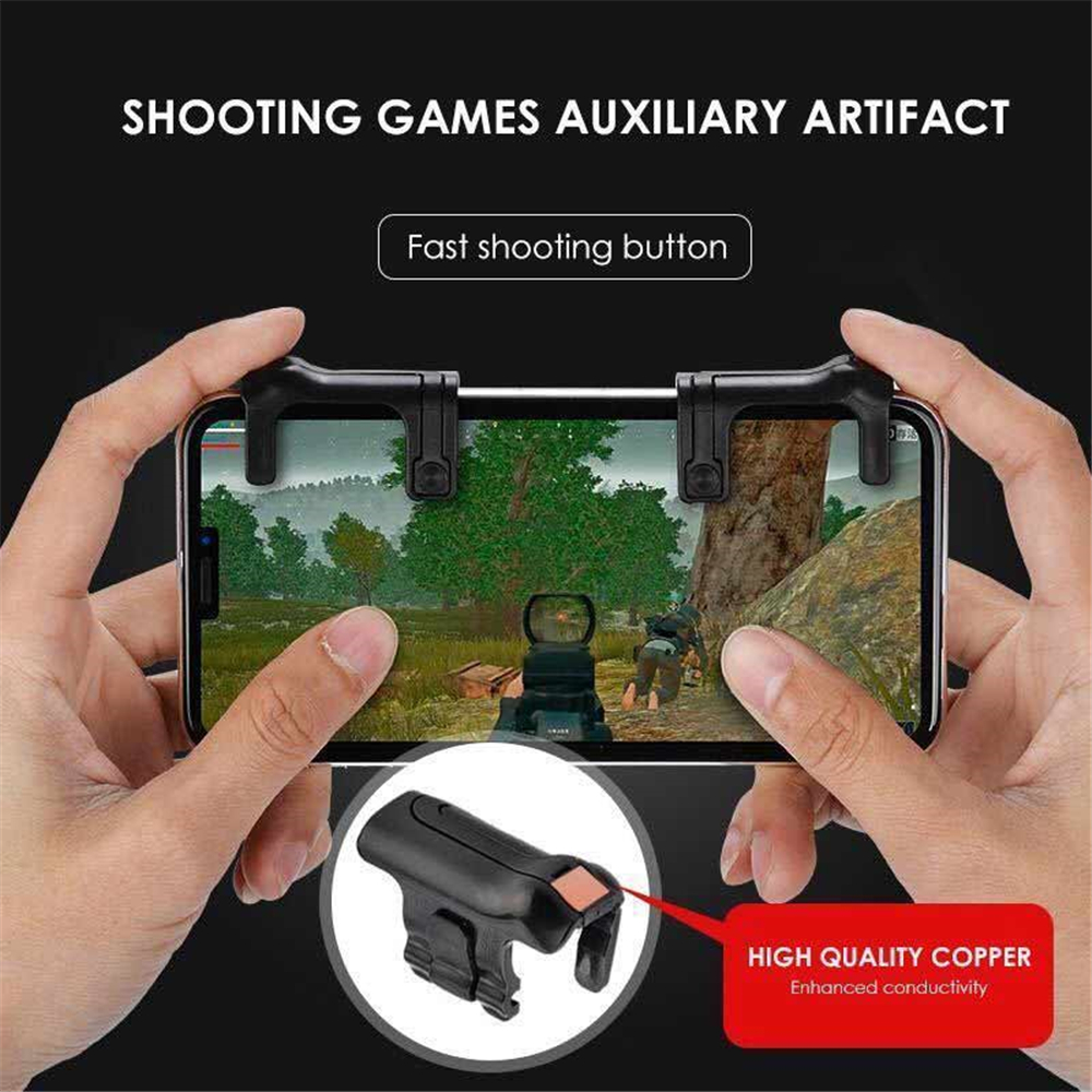 2PCS Mobile Game Fire Button Aim Key L1/ R1 Shooter Controller